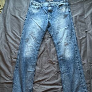 Express Men's Classic Blue Straight Jeans
